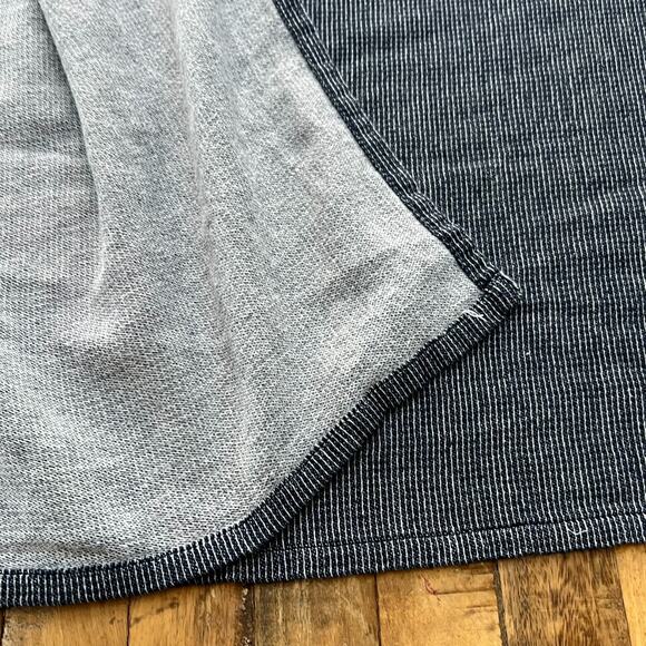 Project 62 Shower Curtain 68 x 64" 100% Cotton Blue and White Striped - Picture 2 of 10